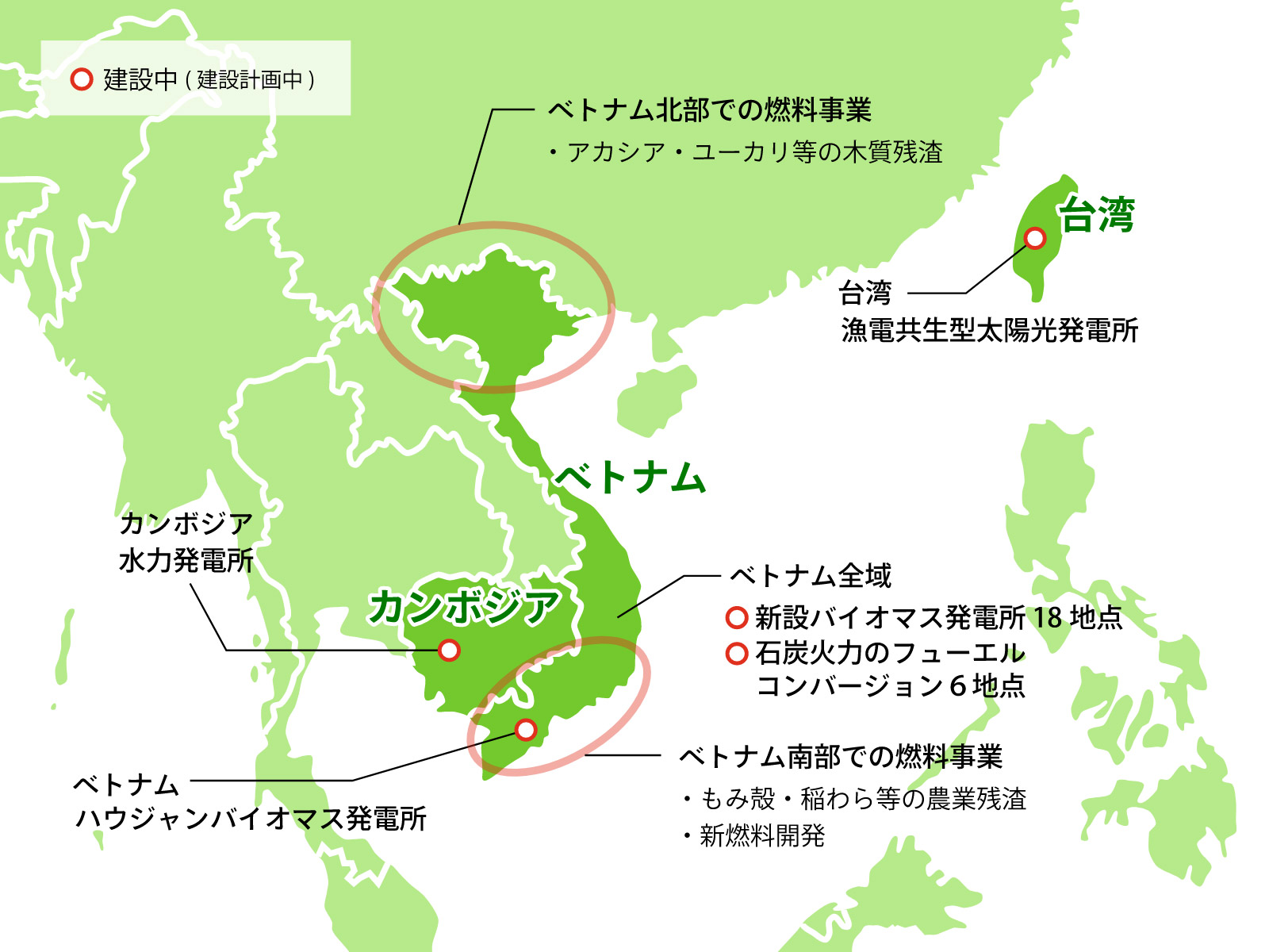 東南アジアにおける燃料・発電事業